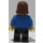 LEGO Woman in Blue Top with Brown  Hair Minifigure