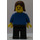 LEGO Woman in Blue Top with Brown  Hair Minifigure