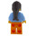 LEGO Woman im Bright Light Blau Hoodie Minifigur