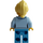 LEGO Woman im Bright Light Blau Sweater Minifigur
