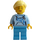 LEGO Woman in Bright Light Blauw Sweater minifiguur