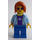 LEGO Woman im Bright Light Blau Sweatshirt Minifigur