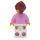 LEGO Kvinde i Bright Lyserød Sweater Minifigur