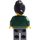 LEGO Woman in Dark Green Jacket with Black Hair Minifigure