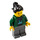 LEGO Woman in Dark Green Jacket with Black Hair Minifigure