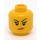 LEGO Woman in Dirt Bike Helmet Minifigure Head (Recessed Solid Stud) (3626 / 38285)