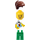 LEGO Woman in Green Striped Shirt minifiguur