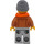 LEGO Woman dans Medium Dark Flesh Jacket Figurine