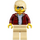 LEGO Woman in Open Dark Rood Jacket minifiguur