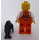 LEGO Woman in Orange Zipper Jacket with White Arms Minifigure