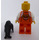 LEGO Woman im Orange Zipper Jacket mit Weiß Arme Minifigur