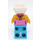 LEGO Woman in Pink Striped Shirt minifiguur