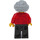 LEGO Woman in Rood Patterned Shirt minifiguur