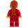 LEGO Vrouw in Rood Pak Minifiguur