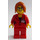 LEGO Woman in Rood Suit minifiguur