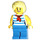 LEGO Femme dans Striped Chemise Minifigurine