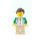 LEGO Woman in Wit Jacket minifiguur