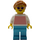 LEGO Woman in Wit Sweater met Rood Strepen minifiguur