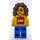 LEGO Woman in Geel Shirt minifiguur
