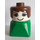 LEGO Woman on Green Base Duplo Figure