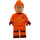 LEGO Žena - oranžová Fotbal Goalie Minifigurka