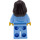 LEGO Frau mit Blau Jacke mit Blumen Minifigur