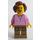 LEGO Vrouw met Bright Roze Shirt Minifiguur