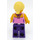 LEGO Woman met Bright Pink Striped Top minifiguur
