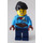 LEGO Frau mit Dark Azure Jacke Minifigur