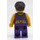 LEGO Woman met Dark Purple Shirt met Bloemen minifiguur