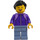 LEGO Woman with Dark Purple Zipped Jacket