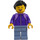 LEGO Woman mit Dark Purple Zipped Jacket