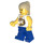 LEGO Vrouw met Bloem Shirt Minifiguur