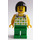 LEGO Woman with Green Patterned Shirt Minifigure