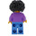 LEGO Woman with Lavender Jacket and Big Hair Minifigure