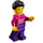 LEGO Žena s Magenta a Dark Fialová Svetr Minifigurka