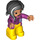 LEGO Woman with Magenta Shirt Duplo Figure