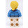 LEGO Frau mit Mittelblau Jacke und Lila Schal Minifigur