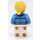 LEGO Woman mit Medium Blau Jacket und Purple Schal Minifigur
