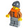 LEGO Frau mit Medium Dark Fleisch Jacke und Schal Minifigur