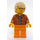 LEGO Kvinne med Medium Dark Hud Jakke Minifigur