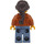 LEGO Woman mit Medium Dark Flesh Jacket Minifigur