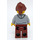 LEGO Vrouw met Medium Stone Grijs Hoodie Minifiguur