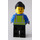 LEGO Woman mit Orange Goggles, Blau Jacket und Safety Vest Minifigur
