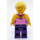 LEGO Vrouw met Roze Shirt Minifiguur