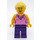 LEGO Vrouw met Roze Shirt Minifiguur