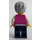 LEGO Kvinna med Rosa Väst Minifigur