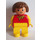 LEGO Mujer con Polka Dot Bufanda Figura Duplo