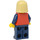 LEGO Kvinna med Silver logotyp Skjorta Minifigur