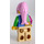 LEGO Kvinna med Fyrkant Sweatshirt i Several Colors Minifigur